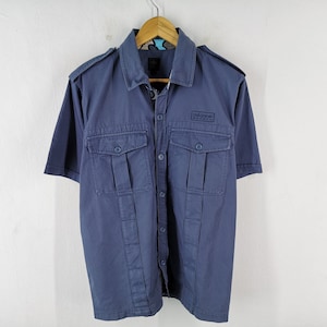 Adidas Safety Shirt Vintage Adidas Button Shirt Workshirt Size L