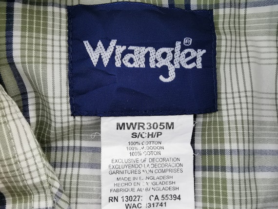 Wrangler Shirt Wrangler Checkered Button Shirt Size S - Etsy