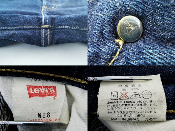 Levis Jeans Distressed Vintage Size 28 Levis 702 Made in Japan Big