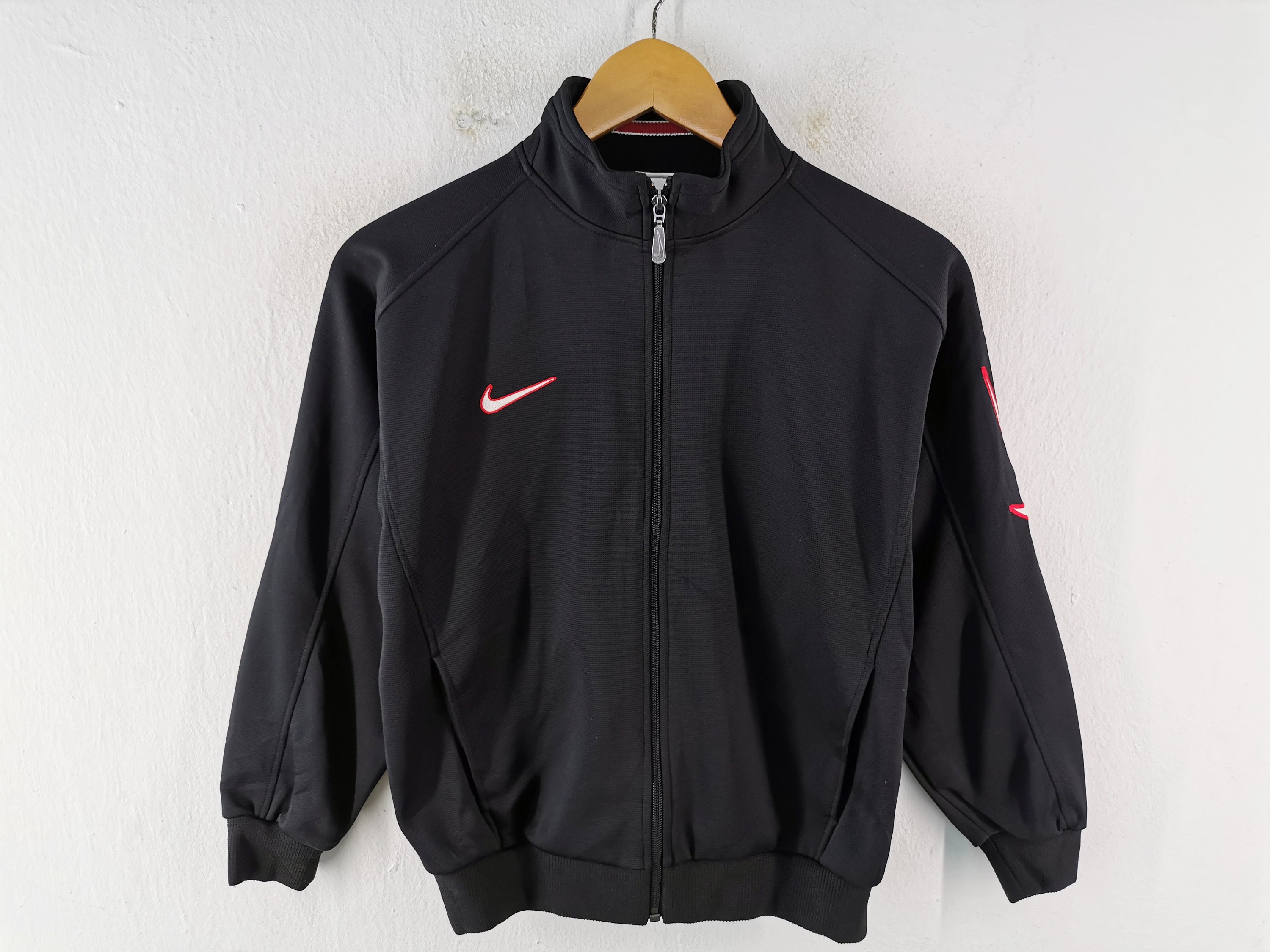 NIKE 90s ジャージ トラックジャケット ビッグシルエット 黒タグ