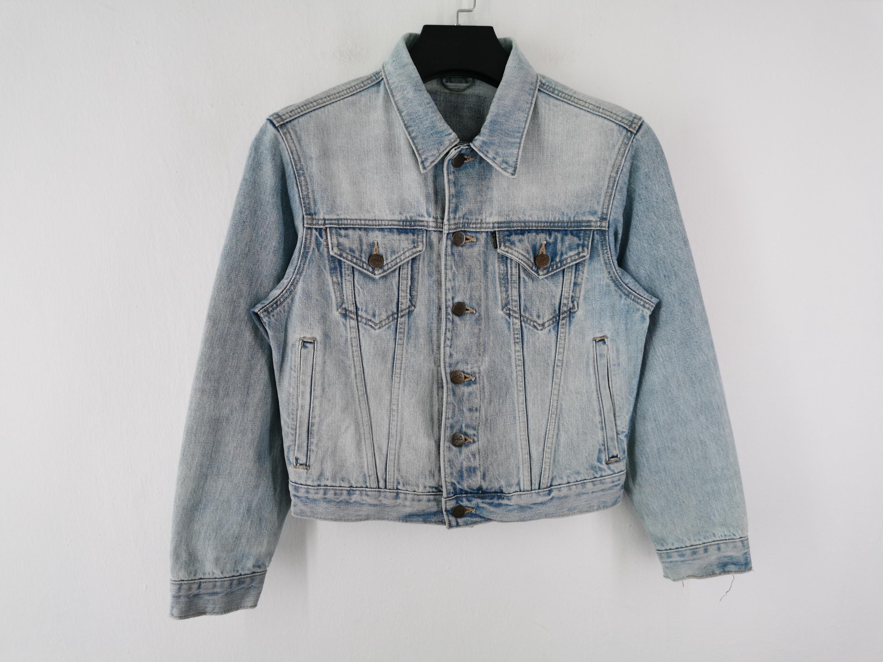 【90s・極上】BIG JOHN 0061 3rd 赤耳 SCOVILL M Big John Jacket Vintage 90's Big John Selvedge Denim Jacket Size M