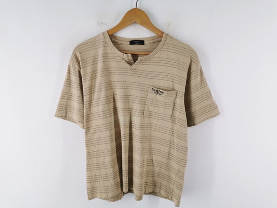 Sacsny Shirt Vintage Sacsny Y'saccs Striped T Shi… - image 1