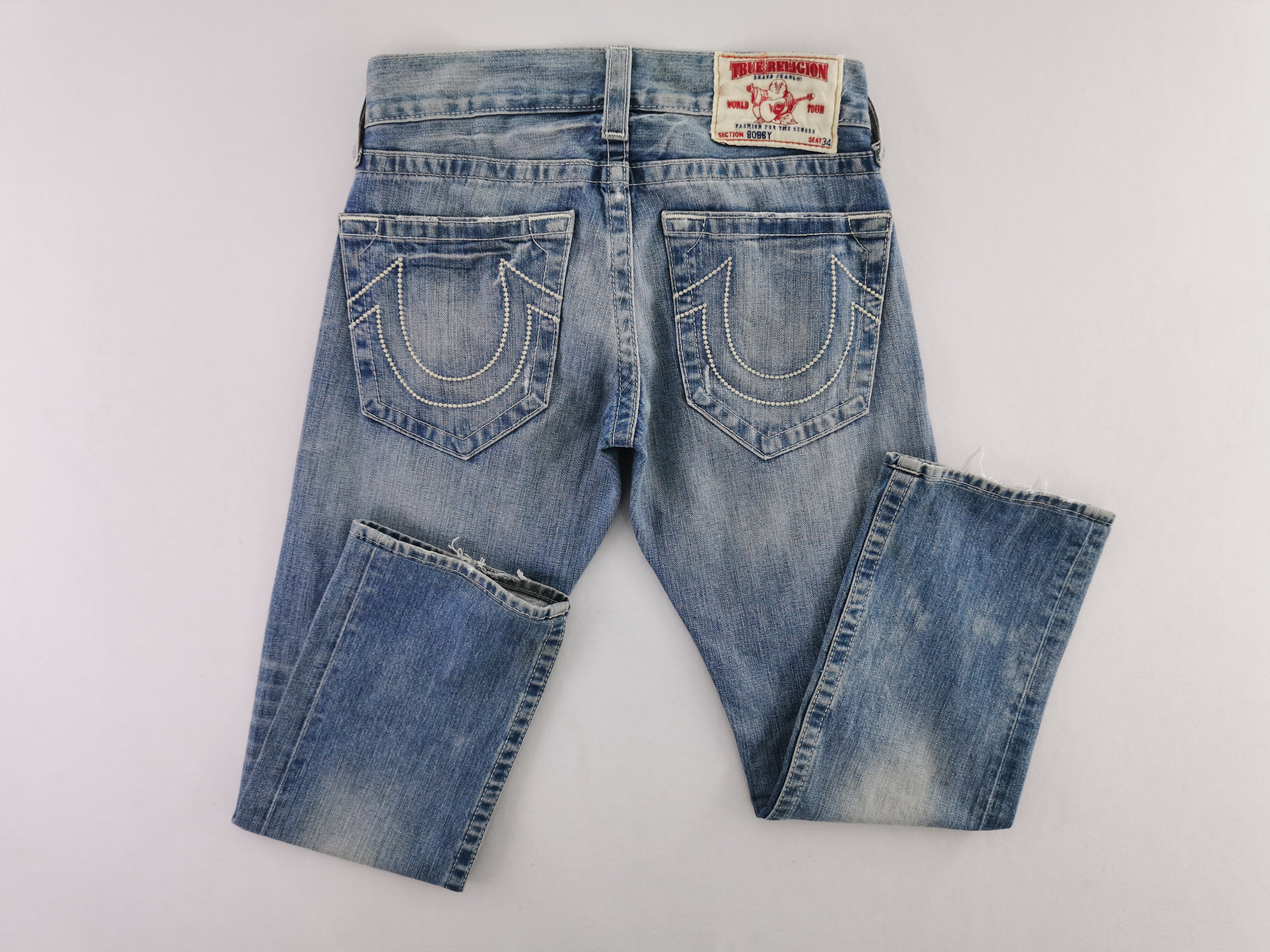 トゥルーレリジョン、ジーンズ、ダメージ加工 TRUE RELIGION(トゥルーレリジョン)ジーンズダメージインレイ