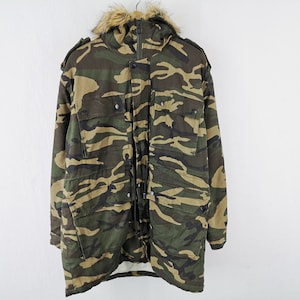 Camouflage Military Jacket Camouflage Military Hoodie Jacket Size M