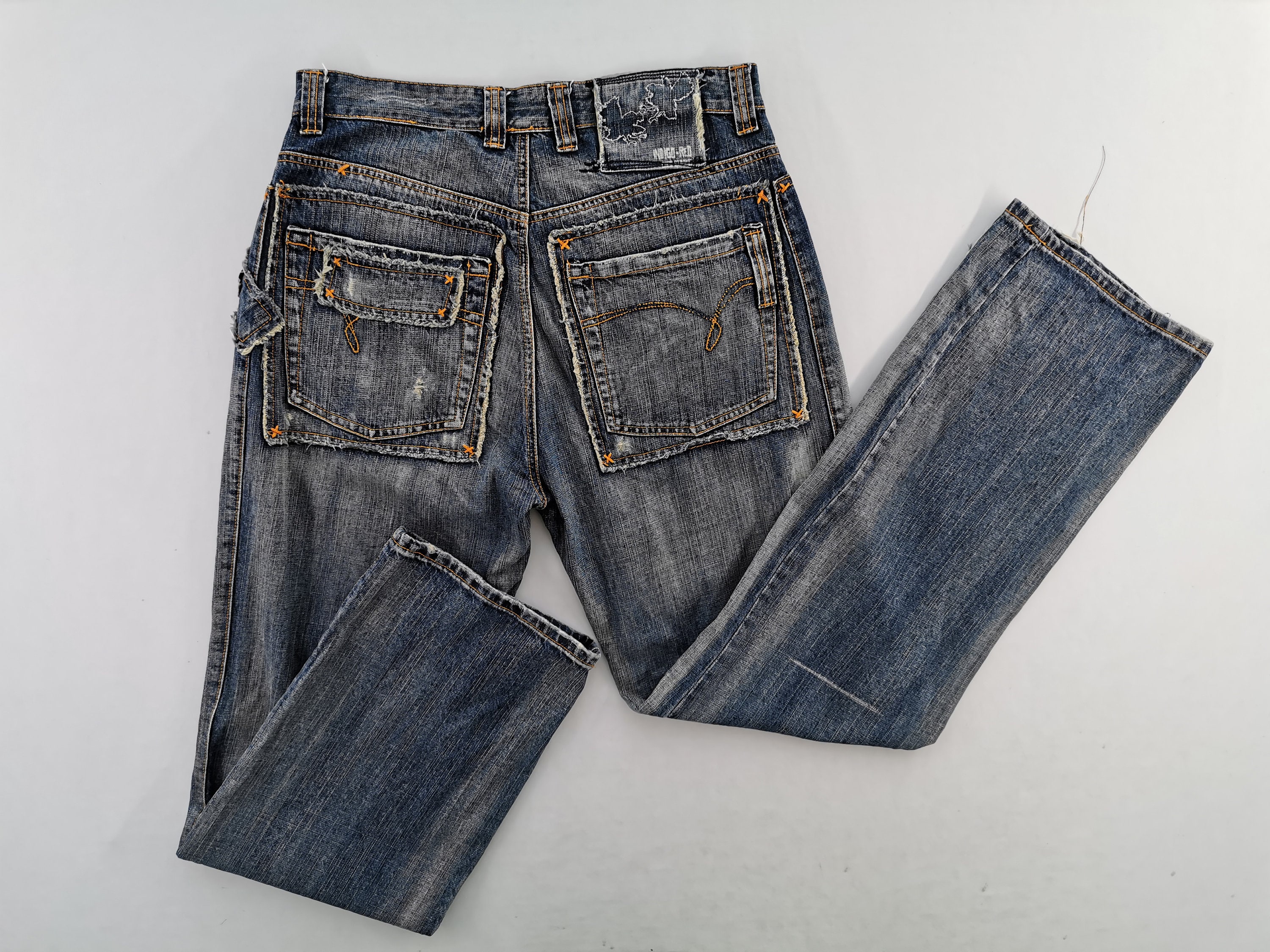Indigo red cheap jeans