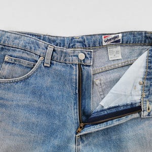 Wrangler jeans verweerde vintage Wrangler denim broek gemaakt in Japan maat 32 afbeelding 6