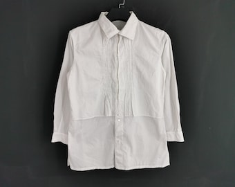 プランテーションシャツ ヴィンテージ 90年代 ボタン レディースシャツ 日本製 サイズM