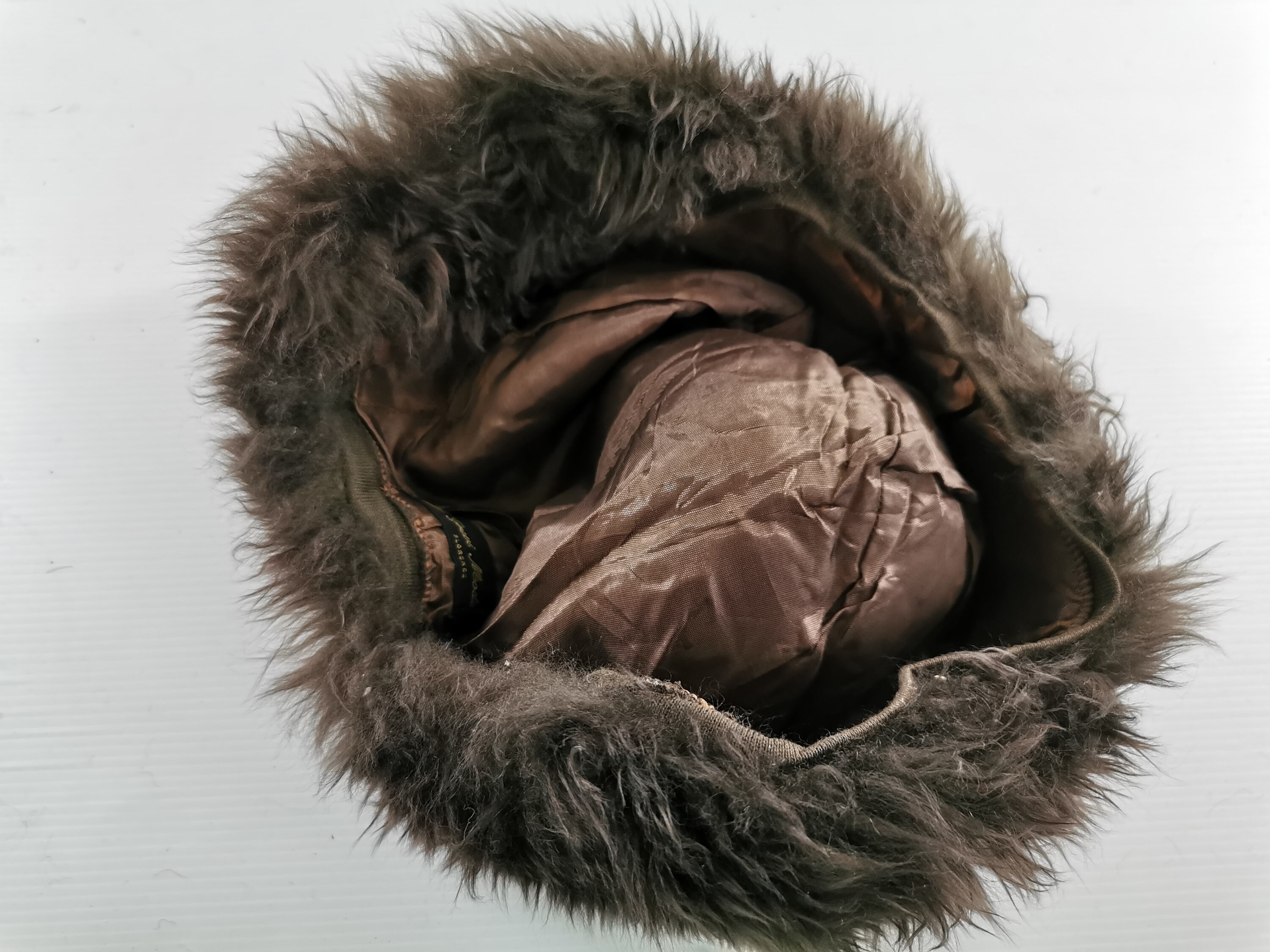 Grevi Mode winter fur hat vintage. Made in Italy. Black Plush Bucket Hat, Grevi Mode Designer in Firenze  main image 2