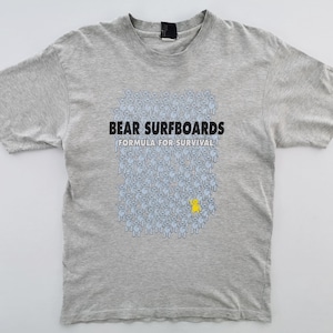 Bear Surfboards Shirt Vintage Bear Surfboards Logo T Shirt Size M
