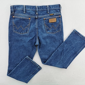 Wrangler Jeans Distressed Vintage Size 34 Wrangler Denim Pants Size 34/35x28