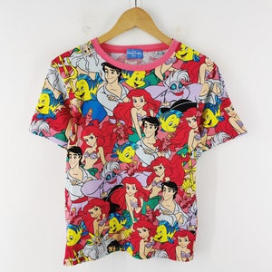 ディズニーリゾートシャツ ディズニーマーメイドフルプリントTシャツ サイズS