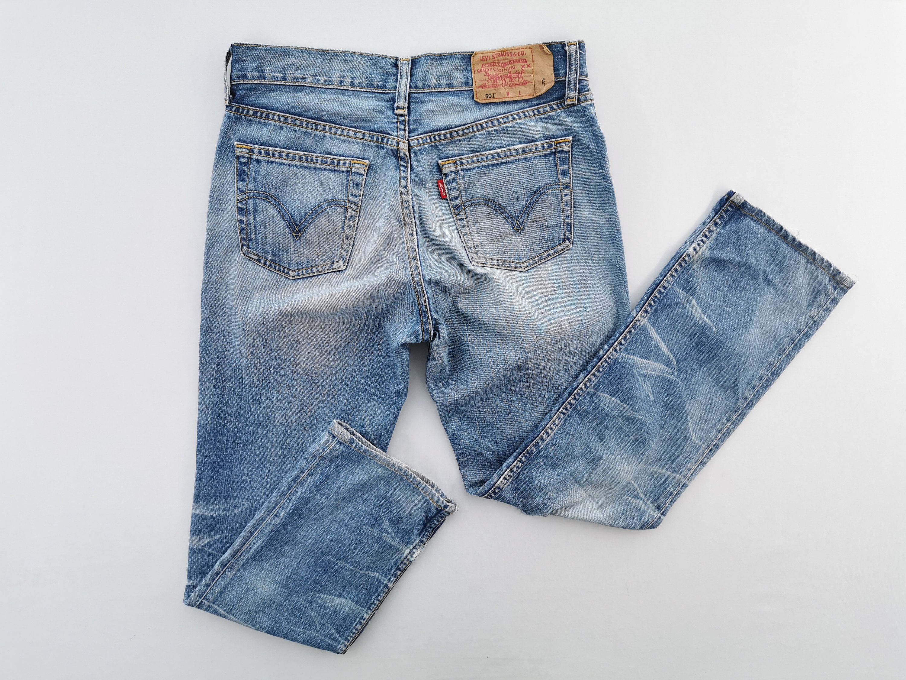 Levis 501 Jeans Distressed Vintage Size 