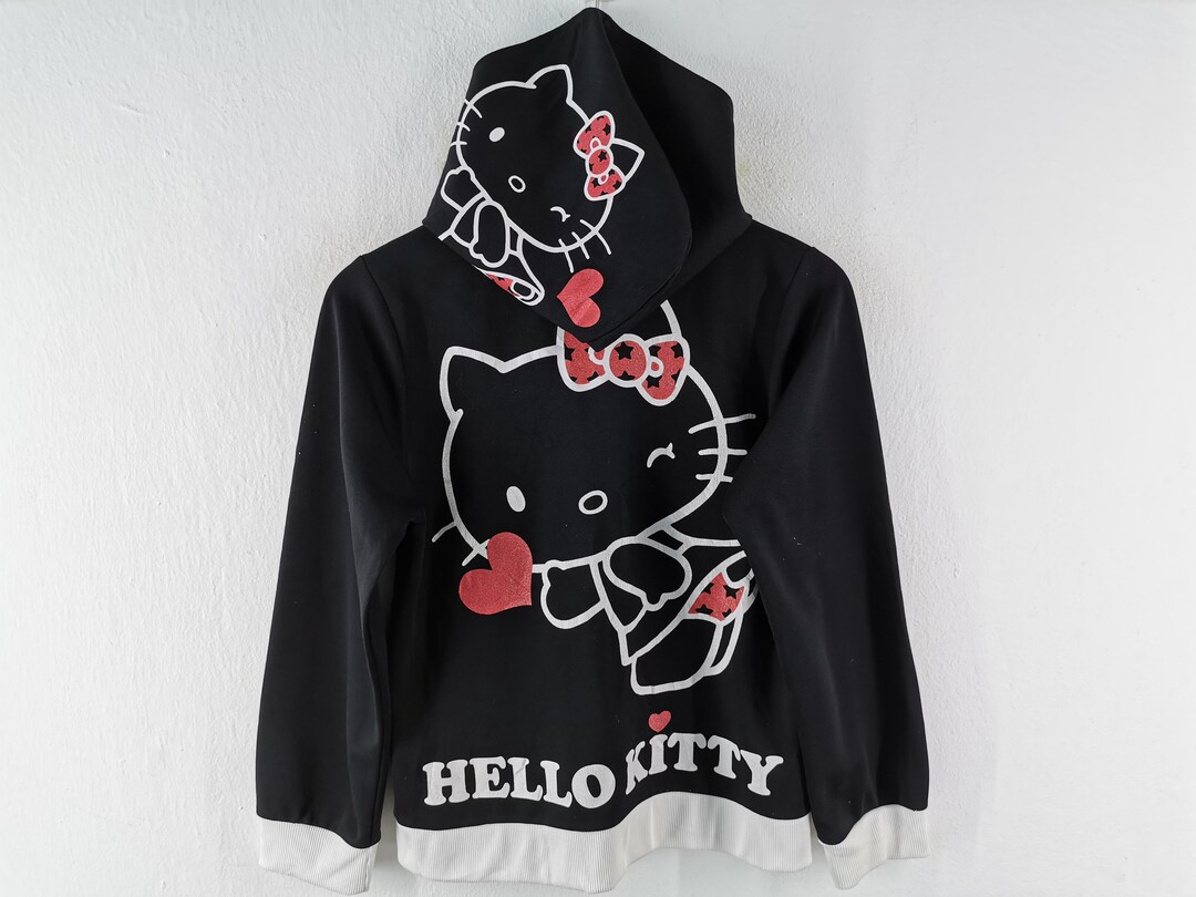 Hello Kitty Jacket Hello Kitty Track Jacket Sweater Hoodie Size M Etsy
