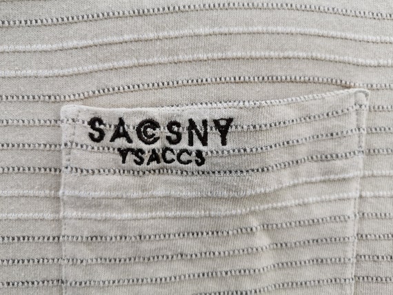 Sacsny Shirt Vintage Sacsny Y'saccs Striped T Shi… - image 4