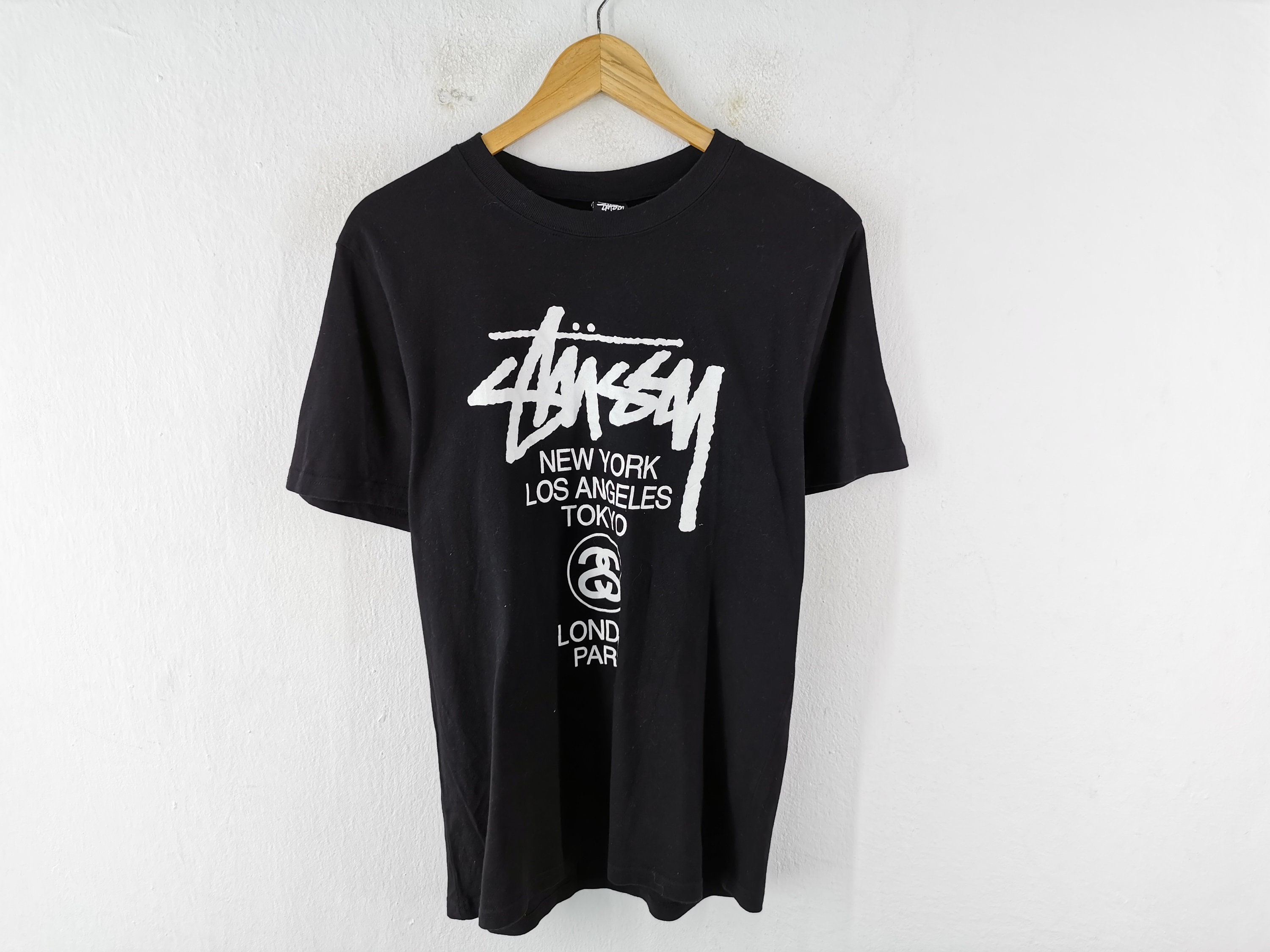 古着 Old STUSSY Shawn Font Rogo T-Shirt トップス Tシャツ