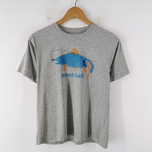 Montbell Shirt Montbell Fishing Big Logo T Shirt Size M