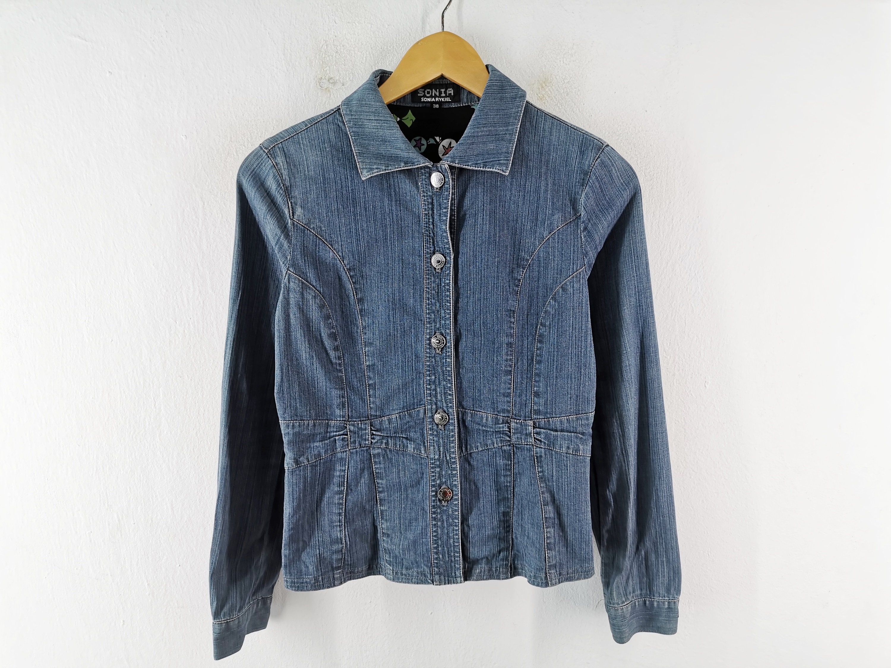 sonia rykiel denim dress Sonia Rykiel Cherry Emilande Badge Jumper 10