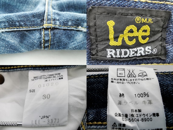 Lee Jeans Distressed Vintage Size 30 Lee Riders Made in Japan