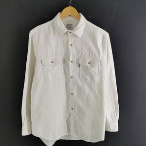 Levis Shirt Vintage Levis Red Tab Corduroy Long Sleeve Button Shirt Size M