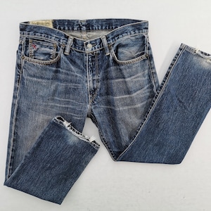 Polo Ralph Lauren Jeans Distressed Vintage Size 33 Polo Ralph Lauren Denim Pants Size 36/37x28.5
