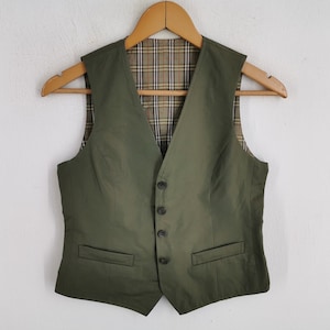 Burberry Distressed Jacket Vintage 90s Burberry Logos Vest Jacket Made In Japan Size S