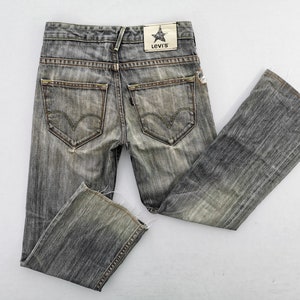 Levis Jeans Distressed Size 28 Levis Black Tab Denim Pants Made In Japan Size 29/30x28