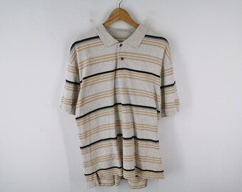 vintage Polo rayé Chaps By Ralph Lauren Taille XL