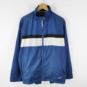 Nike Jacket Vintage 90s Nike Swoosh Logo Color Block Windbreaker Jacket Size L
