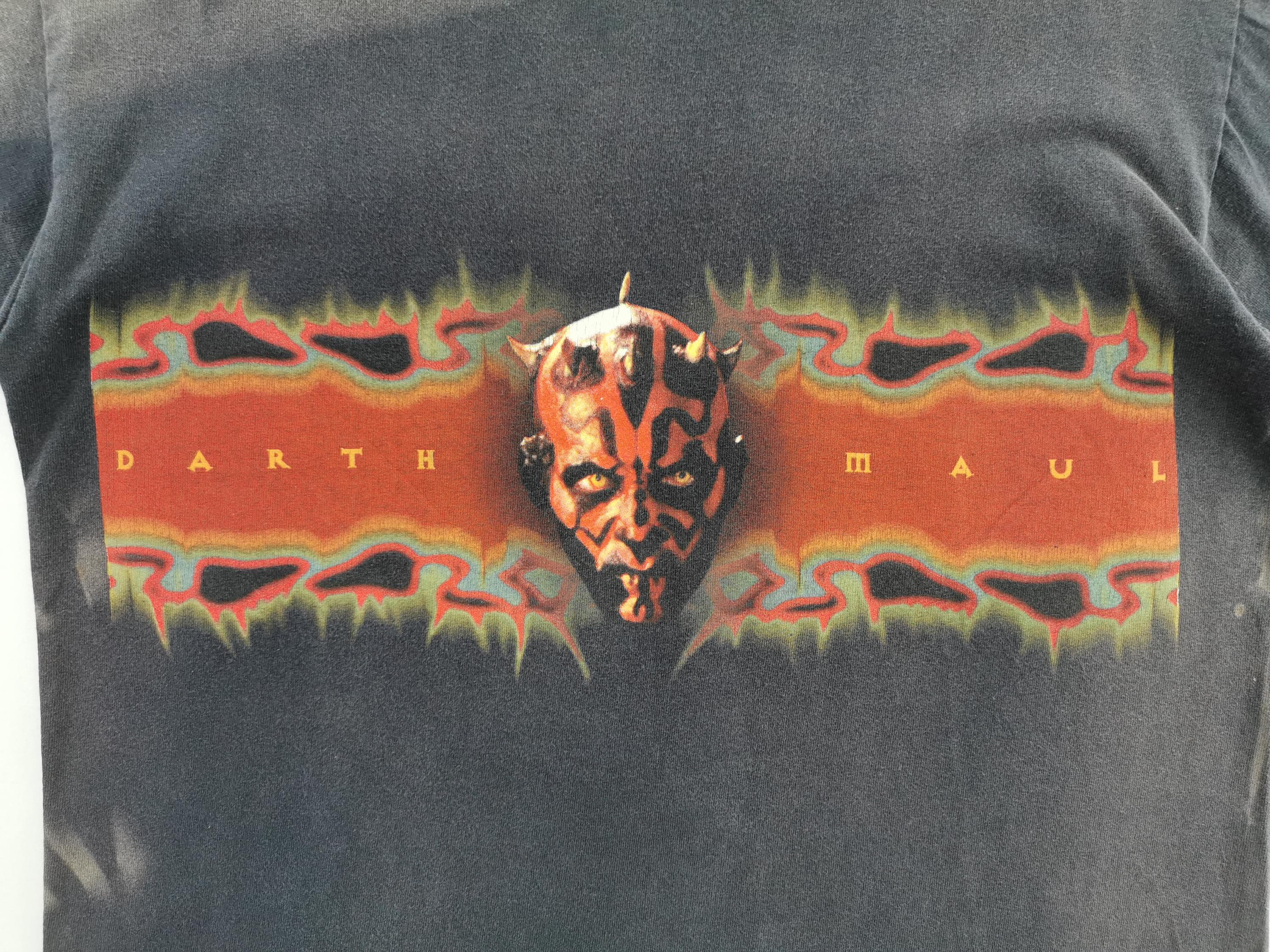 Darth Maul Shirt Distressed Vintage 90's Darth Maul Star Wars