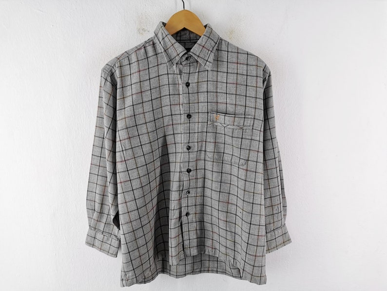 ライル・アンド・スコット シャツ ヴィンテージ ライル・アンド・スコット パジャマ ボタンシャツ サイズL 画像 1