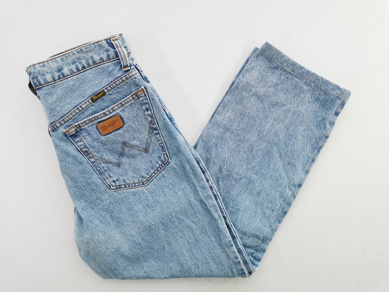 Wrangler Jeans Distressed Size 32 Vintage Wrangler Denim Pants Made In Japan Size 31/32x28.5 image 5