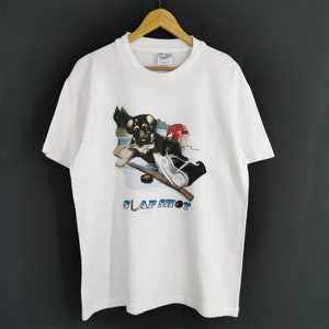 Slap Shot Shirt Vintage Slap Shot Hockey By Jim Lamb Team T Shirt Size M