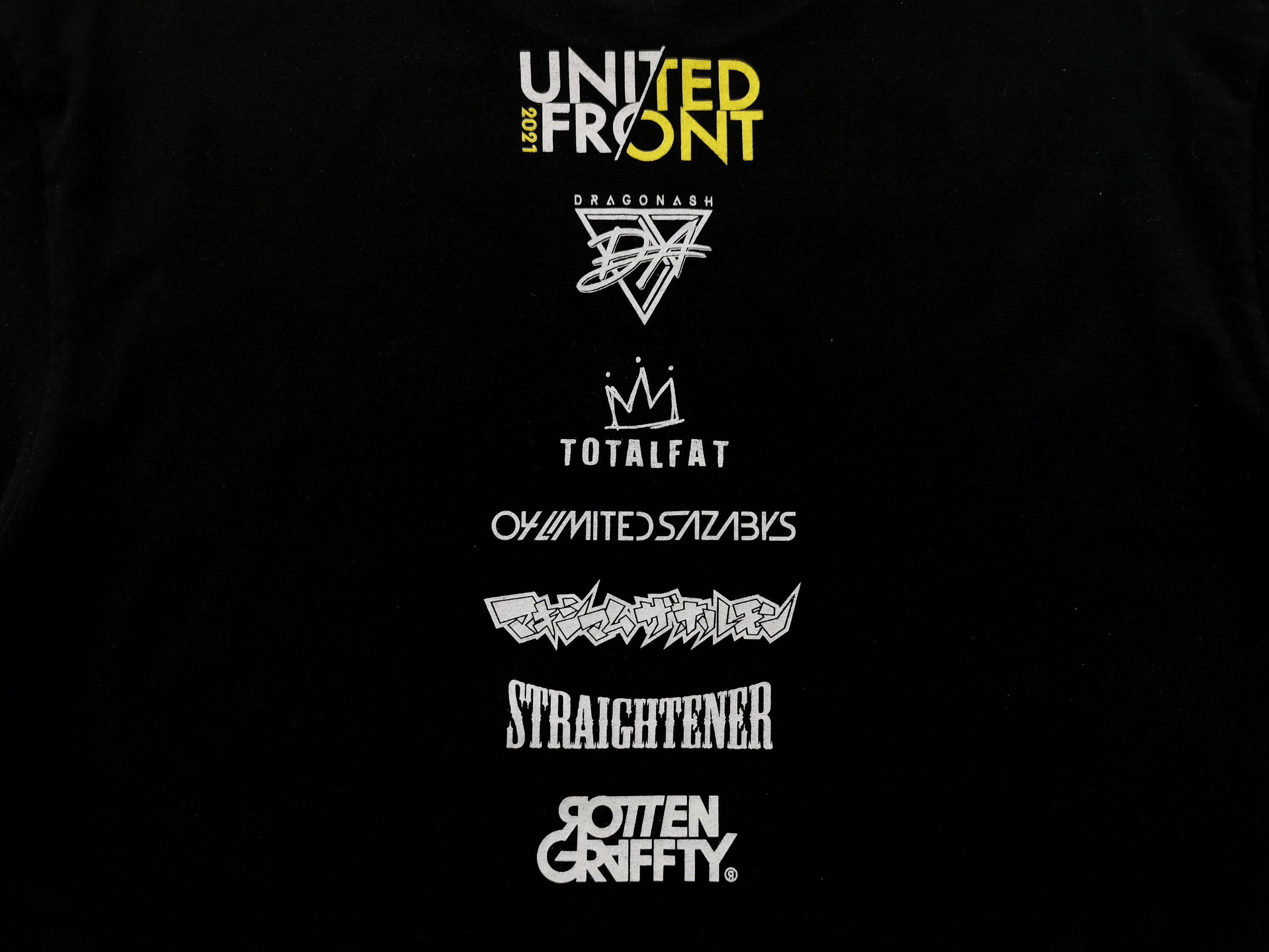 正規店仕入れの Front United Ash Dragon Concert Front United Concert Shirt T ミュージシャン