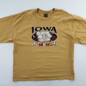 ティンバーランド シャツ ヴィンテージ 90年代 アイオワ ホークアイ州 ビッグロゴ Tシャツ サイズ XXL