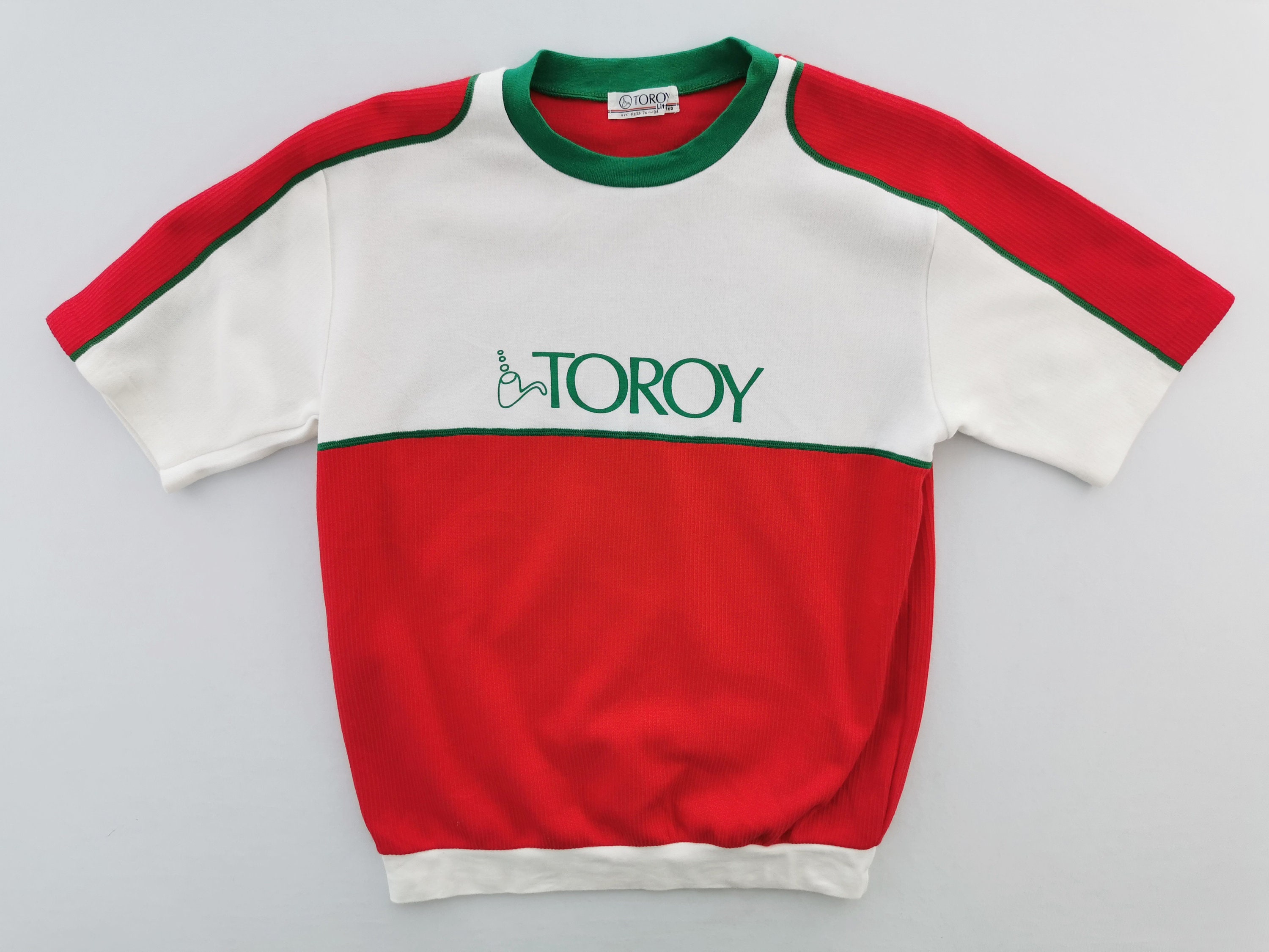 TOROY シャツ トロイ TOROY ストライプ柄 長袖 シャツ L 灰系 グレー ボタン 毛