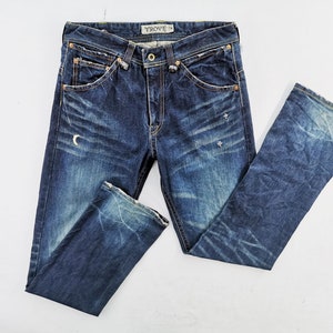 Trove Jeans Distressed Vintage Size 2 Trove Denim Pants Made In Japan Size 32/33x32.5