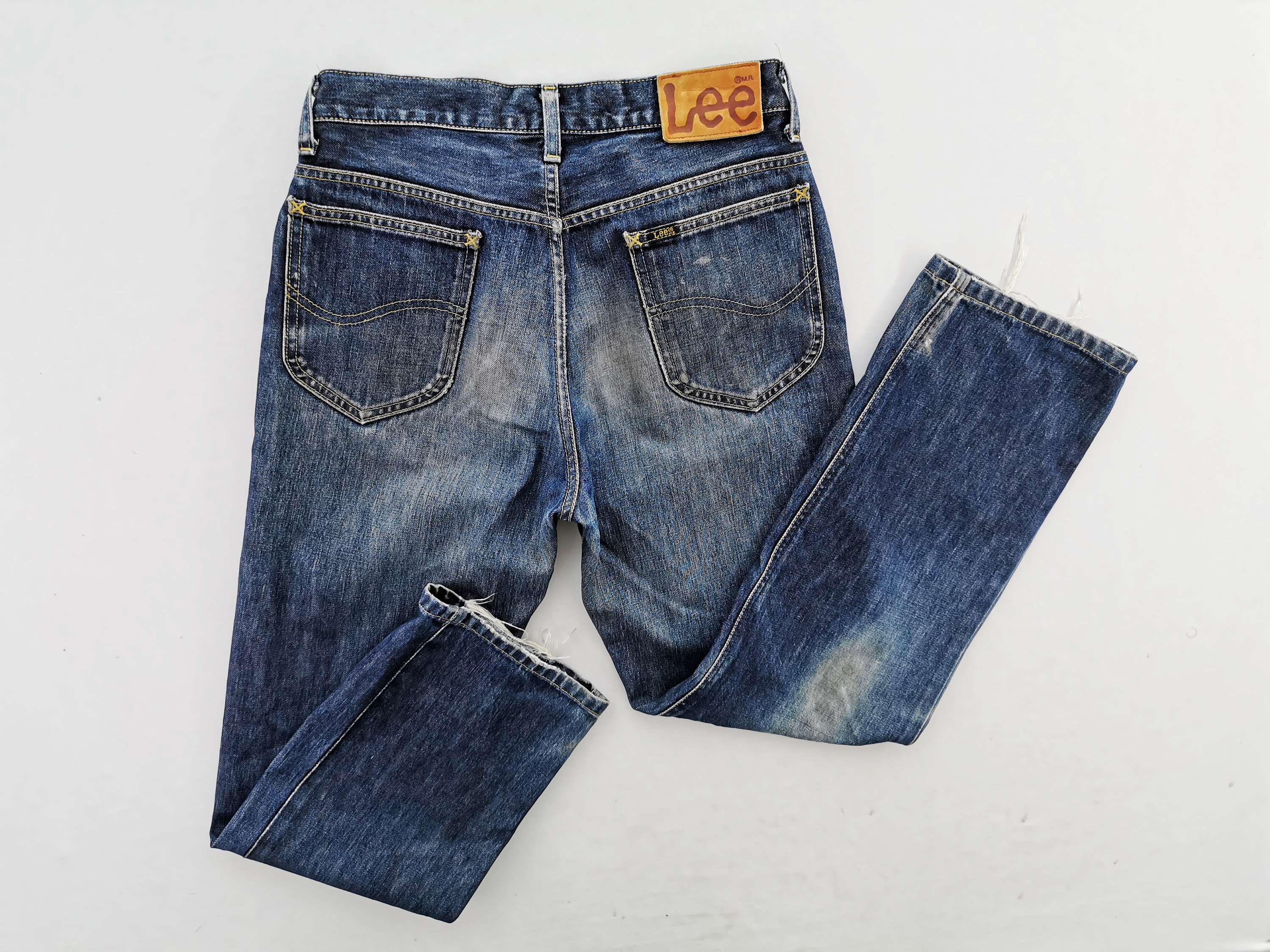 30s 復刻 Lee 1101 wide denim pants vtg 90s Lee Cowboy Pants 30s Reprint. W36 L35 Made in JAPAN