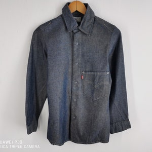 Levis Shirt Vintage Levis Enginereed Denim Button Down Shirt Made In Japan Size XS