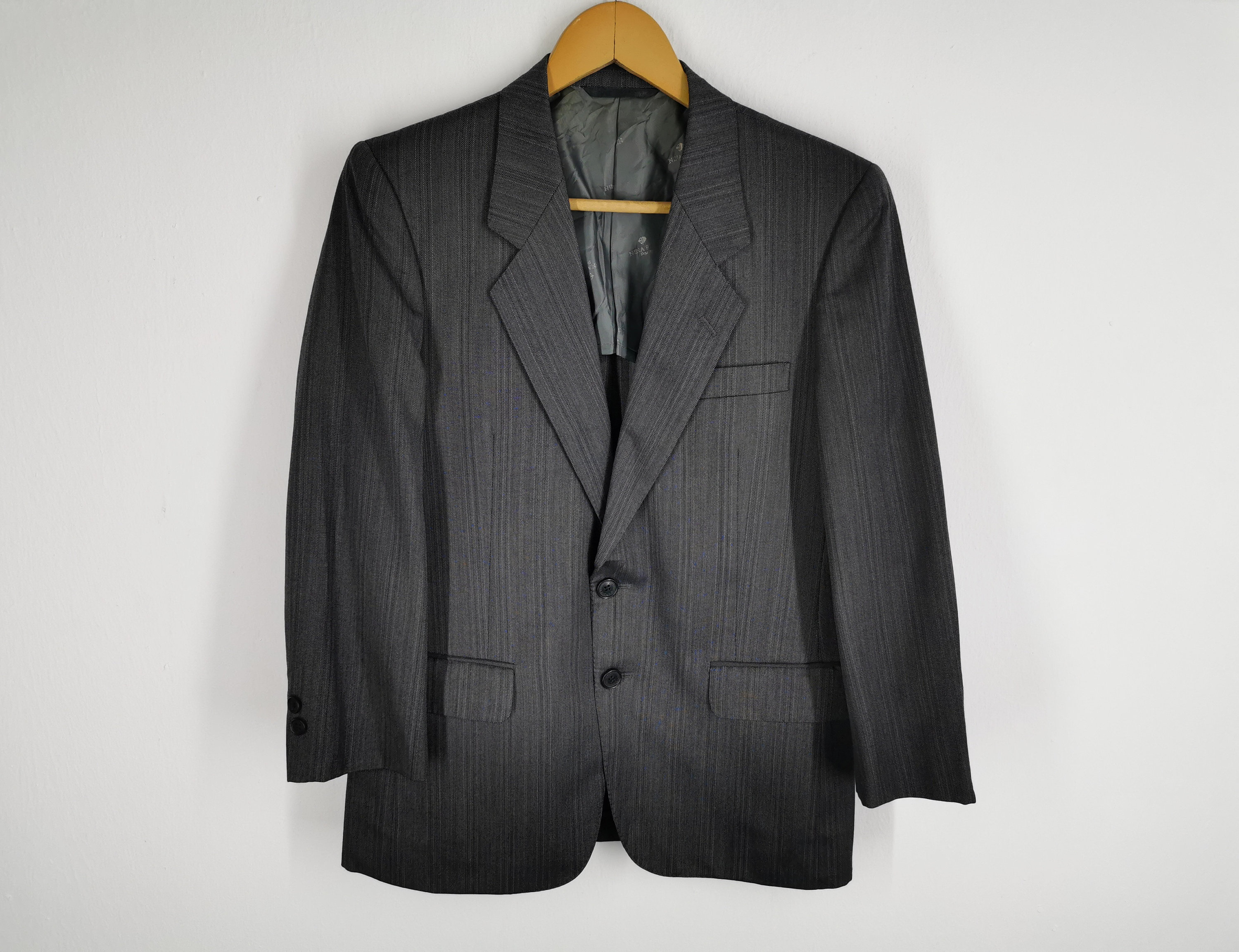 ヴィンテージ NINA RICCI ダブルブレスト スーツ グレー Nina Ricci Blazer - Etsy