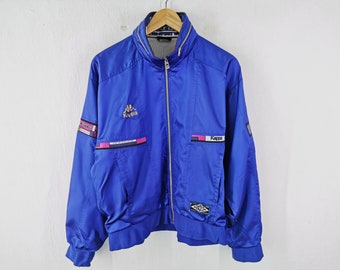 Vintage KAPPA USA Team Anorak Jacket Half Zip Size XL 90s Made in