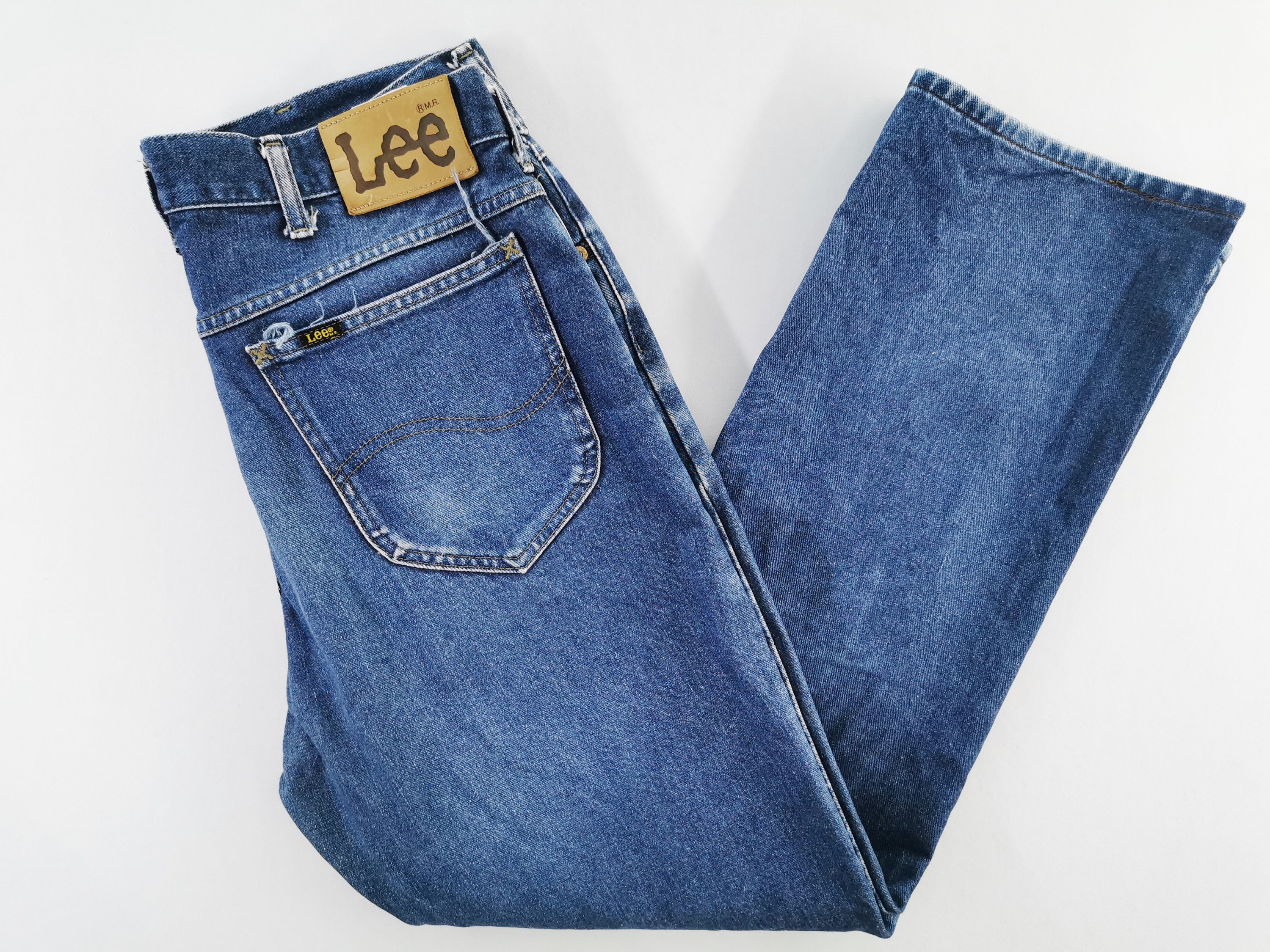 kalender nieuws Wennen aan Lee Jeans Distressed Vintage Size 34 Lee Riders Made in Japan - Etsy