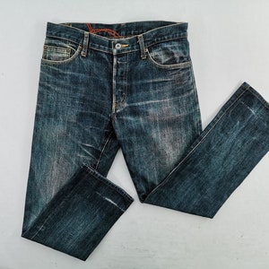 Pal&#39;las Palace Selvedge Jeans Distressed Vintage Pal&#39;las Palace Japanese Denim Pants Made In Japan Size 32/33x30