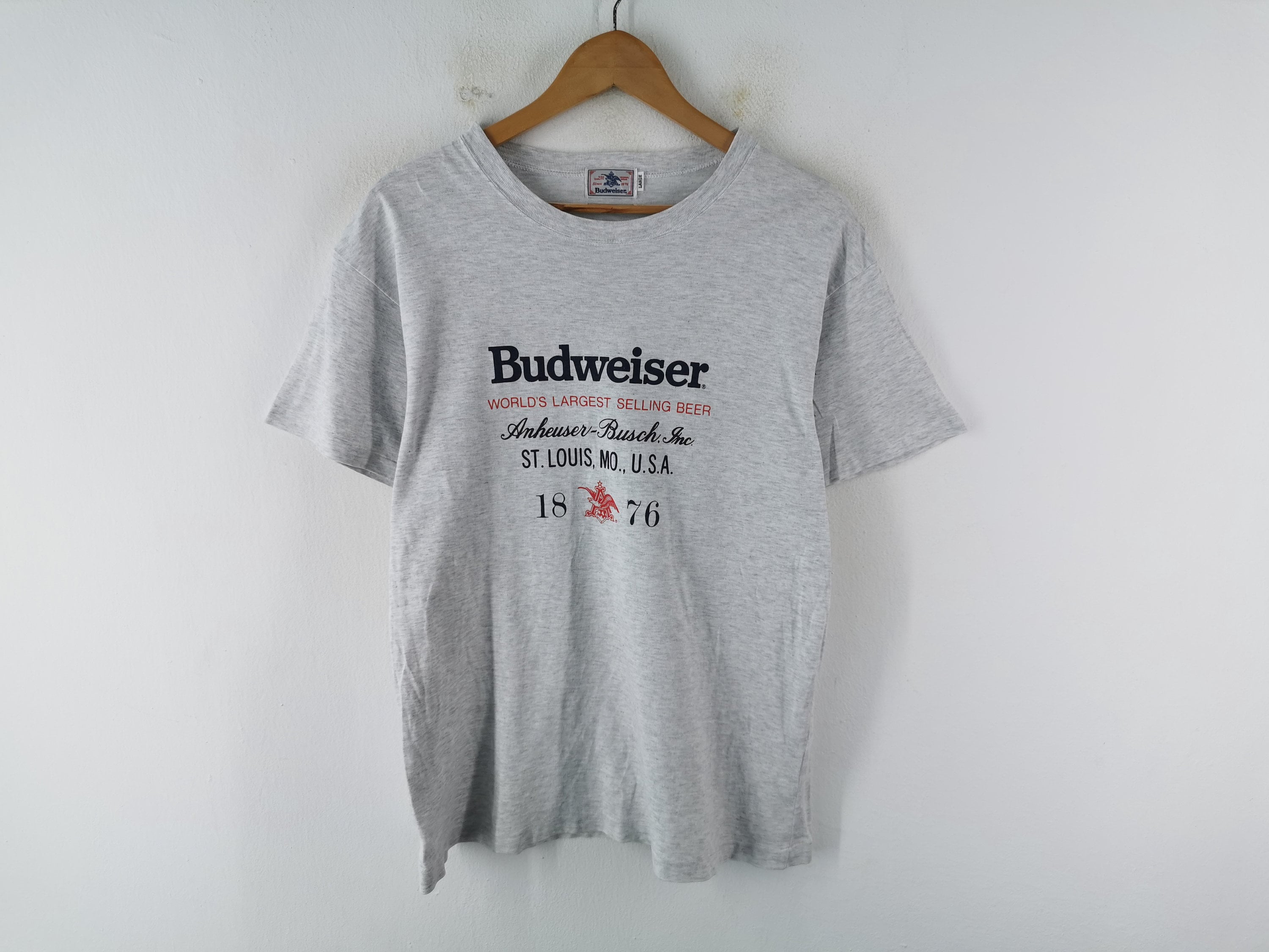 Vintage budweiser shirt deals