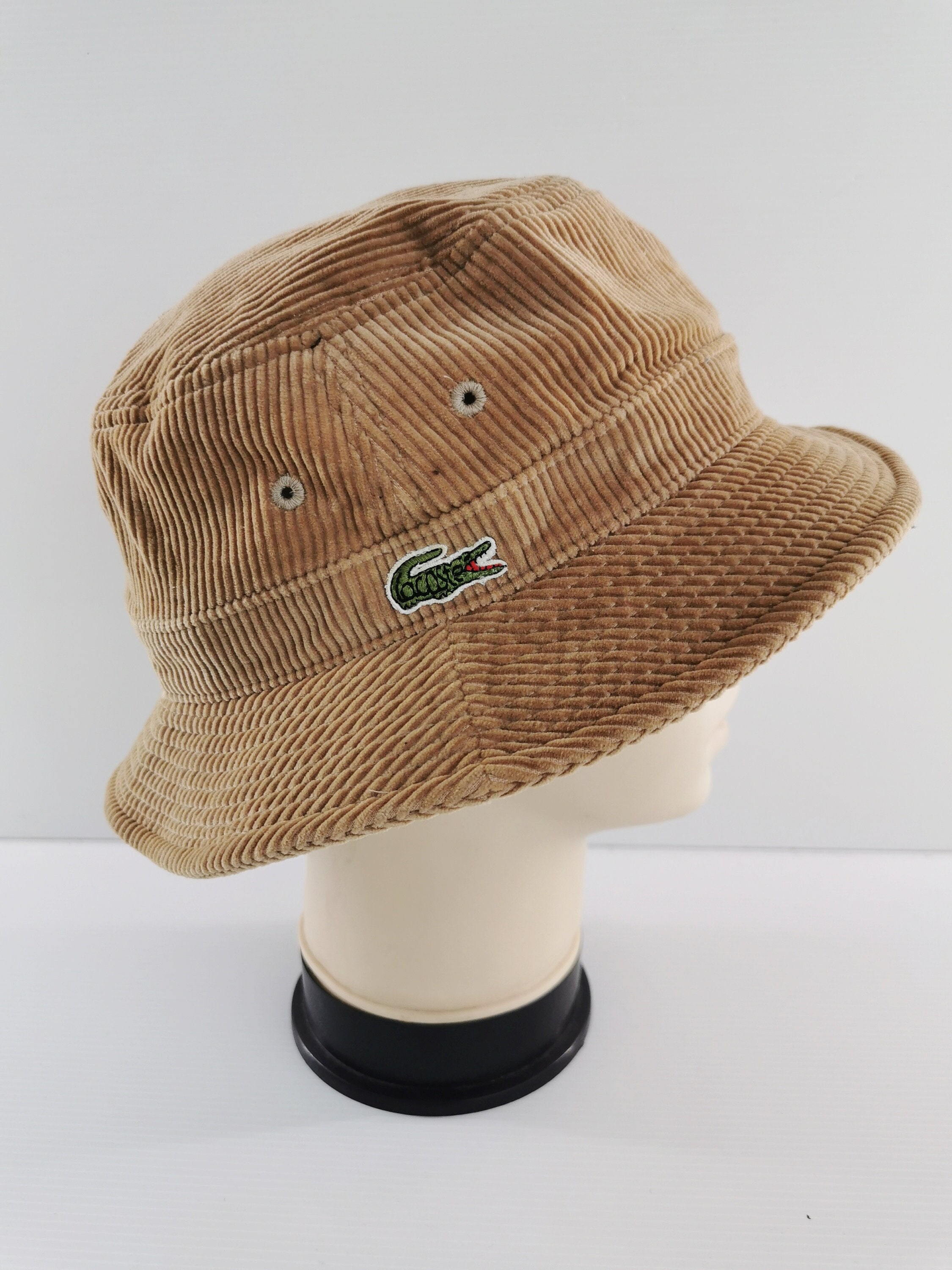 Lacoste Hat Vintage Made Japan Corduroy Bucket Hat - Etsy