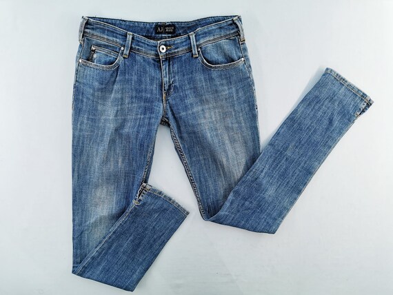 Vintage Armani exchange, cargo jeans, fits a extra... - Depop