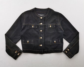 ジャケット・アウター 2000s katharine hamnett london denimcoat Vintage Hamnett By Katharine Hamnett Denim Jacket Mens Small