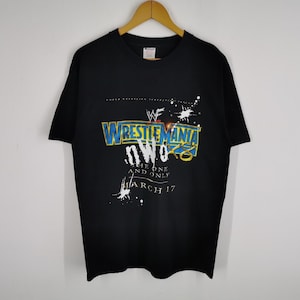 Koszulka World Mania NWO World Wrestling Entertainment Wyprodukowano w USA Rozmiar L