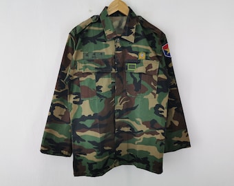 Veste militaire Veste militaire vintage Corée Militaire Camo Veste Taille M