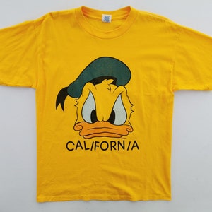 Donald Duck Shirt Vintage 90&#39;s Donald Duck California T Shirt Size L