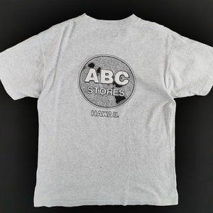 ABC Stores Hawaii Shirt Vintage ABC Stores Hawaii T Shirt Made In USA Size L